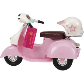 Resim Our Generation Scooter 46 cm Bebekler İçin Pembe Aksesuar Seti Eğlenceli Kullanım 