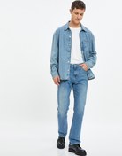 Resim Straight Fit Kot Pantolon Cepli Pamuklu - Mark Jean 