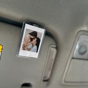 Resim Acrylic Araba Güneşlik Fotoğraf Çerçevesi - Dayanıklı PMMA Malzeme, Çiftler ve Evcil Hayvan Hatıraları için Mükemmel, Sevgili Anılar için Kolay Kurulumlu Gösterge Paneli Aksesuarı 