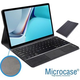 Resim Huawei Uyumlu Matepad 11 2021 Bt Touchpad Klavyeli Standlı Kılıf Bkk5 