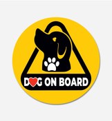 Resim CarMagnet Dog On Board - Esnek Ve Evrensel Mıknatıslı Tak-çıkar Aksesuar 