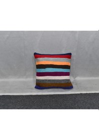 Resim Zehra Abla Halı Yeni El Dokuma Dekoratif Kilim Kırlent Yastık Kılıfı 6486 Çok Renkli 