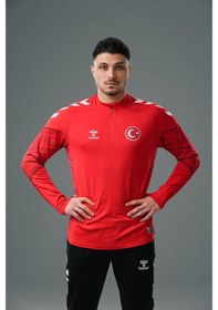 Resim Hummel Milli Takım Line Antrenman Eşofman Üstü Kırmızı 