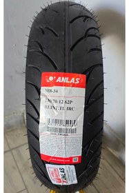 Resim IRC 130/70-12 Mb-34 Tubeless Motorsiklet Lastiği 2025 Üretim Yeni Taze Ürün 