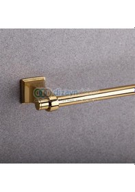 Resim Line Uzun Yuvarlak Havluluk Gold Kaplama 60 Cm 