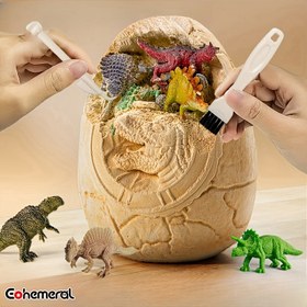 Resim [1 Adet Dinozor Yumurtası Kazı Seti] EOHEMERAL Dinozor Yumurtası Kazı Seti, Gerçekçi Dinozor Fosilleri, Arkeolojik Kazı Eğitici Oyuncak, Fosil Keşif Öğrenme Oyunu, Mini Dinozor Figürleri ile, 3-6 Yaş İçin, İdeal Doğum Günü Noel Hediyesi 