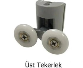 Resim Duşakabin Tekerleği Cam Kabin Tekeri Rulman Plastik 8 Li Set Teker Çapı 22 mm 