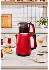 Resim Karaca Mega Tea 1501 1500 W Cam Çay Makinesi 