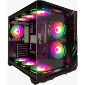 Resim GAMEFORCE Bree 9×120 Mm Fanlı ARgb Kumandalı Kontrolcülü E-ATX Oyuncu Bilgisayar Kasası 