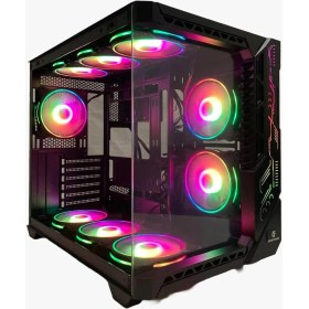 Resim GAMEFORCE Bree 9×120 Mm Fanlı ARgb Kumandalı Kontrolcülü E-ATX Oyuncu Bilgisayar Kasası 