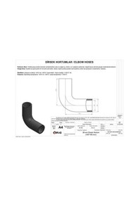 Resim İbraş 65208 38mm 48mm 10cm 10cm Dırsek Hortumu Sıcak Ve Soguk Su Kullanımı İçin 