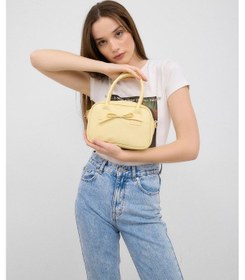 Resim Shule Bags Perfect Kurdele Detaylı El Ve Çapraz Çanta Sarı Sarı 