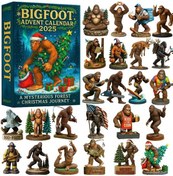 Resim İndirim 2025 Advent Takvimi, 24 Günlük Akrilik Noel Ağacı Süsleri, Kancalı Noel Geri Sayım Süsleri Bigfoot Sai 