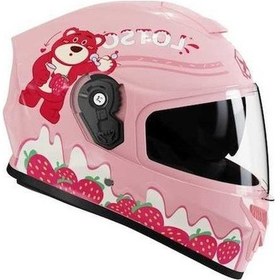 Resim Supermarket1 Çocuk Kaskı Dört Mevsim, Motosiklet Emniyet Açık Kaskı Pembe 0135 - Yenilikçi Tasarım Pembe 