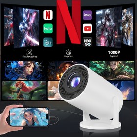 Resim 1080P HD Video Kod Çözme Özellikli, Kablolu Bağlantı Tabletli ve Stereokopik Sesli, USB/Güç Kaynağı, 4:3 En Boy Oranı, 40 ANSI Parlaklıkta "Hepsi Bir Arada Çok Fonksiyonlu Projektör 