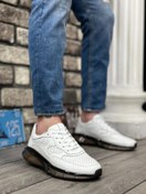 Resim BOA BA0324 İçi Dışı Hakiki Deri Rahat Taban Beyaz Sneakers Casual Erkek Ayakkabı 