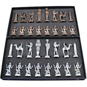 Resim BRF Hepsifur GiftHome Büyük Boy Metal Mısır Satranç Taşı Antik 1240063 