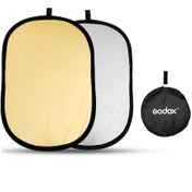 Resim Sones Godox Ft01 2'si 1 Arada Altın / Gümüş Oval Katlanır Reflektör Levha, Boyut: 100 X 150cm 