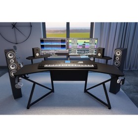 Resim Michael Brean Özel Tasarım Kanatlı Oyuncu Masası 160 Cm Bardaklık Ve Kulaklık Tutucu Hediye 