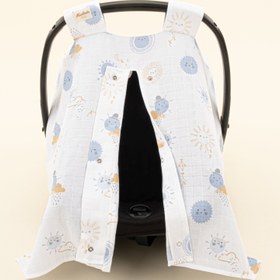 Resim Puset Örtüsü - Tek Taraflı - Mavi Güneş 