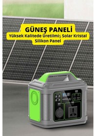 Resim 300 Watt 60.000 Mah 192 Wh Pd 60w Kapasiteli Çok Amaçlı Güç İstasyonu 