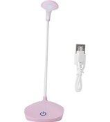 Resim Taşınabilir Masa Lambası Usb Şarj Edilebilir Dokunmatik Göz Korumalı Öğrenci Çalışma Aydınlatma Gece Lambası Pembe 