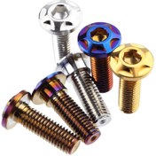 Resim Paslanmaz Çelik Altıgen Bağlantı Vidası M8 - İç Hex Disk Fren Rotörü Vidası, CNC İşlenmiş, Tamamen İpli, Sağ Eli İpli ile Mühür Özelliği - Yüzen Disk Titanyum Parlatılmış Adım Vida Seti 