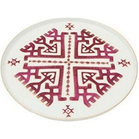 Resim Porland Arabesque Serisi 18cm Düz Tabak Desen6 beyaz 