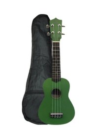 Resim Puka Uk-21-grd Soprano Ukulele Mat Koyu Yeşil Kılıf Dahil 