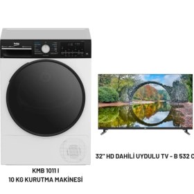 Resim Beko Kmb 1011 I 10 kg Kurutma Makinesi - 32" Hd Dahili Uydulu Tv Hediye 