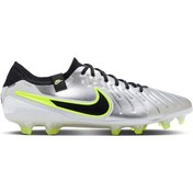 Resim Nike Tiempo Legend 10 Elite Fg Erkek Çim Zemin Kramponu DV4328-001 Gri 