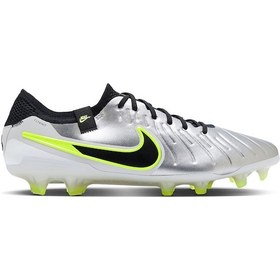 Resim Nike Tiempo Legend 10 Elite Fg Erkek Çim Zemin Kramponu DV4328-001 Gri 