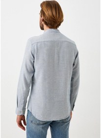 Resim Erkek Gömlek Uzun Kol Mavi Slim Fit Hakim Yaka Ncs Jeans 7114 Mavi 