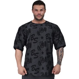 Resim Big Sam Oversize Havlu Fitness Antrenman T-Shirt Big Sam 3318 