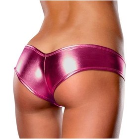 Resim Mor Kadın Sexy Lingerie Tanga Külot Deri Külot Knickers İç Gecelikler Mor 