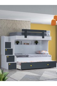 Resim Setay Ranza, Metris Yavrulu Ranza 3 Kapaklı Dolap 3 Adet Comfort Yatak 