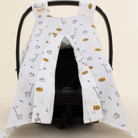 Resim Puset Örtüsü - Tek Taraflı - Zürafa 