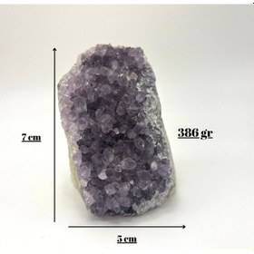 Resim Sertifikalı Ametist Doğal Taş Ham Kaya 386 Gr 