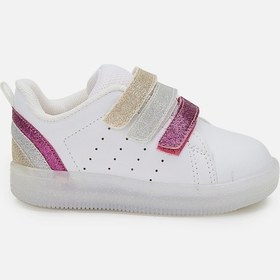 Resim Vicco Sun Işıklı Kız Bebek Beyaz/fuşya Sneaker Beyaz - Fuşya 