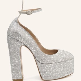 Resim Marcatelli Bej Sıvama Lavezzi Platform Topuklu Ayakkabı 