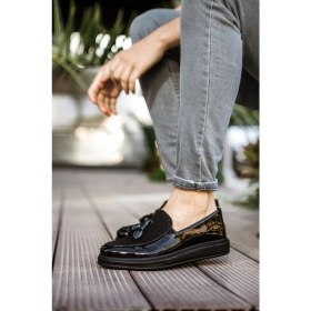 Resim Nemere Rst Loafer Verniciata Erkek Ayakkabı Sıyah 