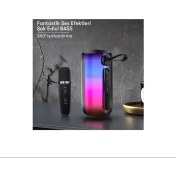 Resim Newface Pluse 5 Mikrofonlu Rgb Kablosuz Hoparlör - Siyah 