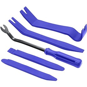 Resim 5 Parça Trim Çıkarma Aracı Kiti - Otomatik Trim, Araba Paneli Kapı Penceresi Ve Sabitleyici Çıkarma Için Çiziksiz Plastik Kaldırma Araçları - İç Trim Aracı 