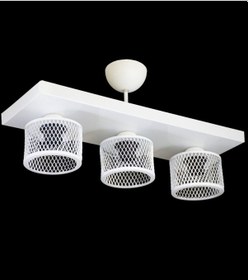 Resim Üçlü Kafes Model Modern Plafonyer Avize C 