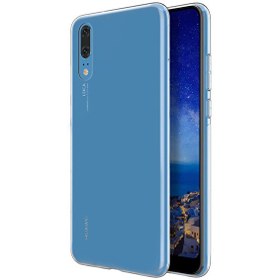 Resim Huawei P20 Kılıf Transparent Soft Beyaz 