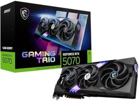 Resim MSI RTX 5070 12G Oyun Trio OC Ekran Kartı (12GB GDDR7, 192-bit, Aşırı Performans: 2625 MHz, DisplayPort x3 2.1a, HDMI 2.1b, NVIDIA Blackwell Mimarisi) 