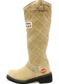 Resim Harley Davidson Laconia Hi 646 Crosta Süet Kadın Çizme Bej 