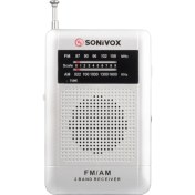 Resim Gümüş Renk Cep Tipi Analog Fm Radyo VS-R115 (4764) 