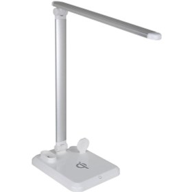 Resim Hzl Kablosuz Şarj Özellikli 3 Kademeli Watch, Airpods, Iphone Aynı Anda Şarj Edebilen Göz Yormayan Led Masa Lambası-beyaz 