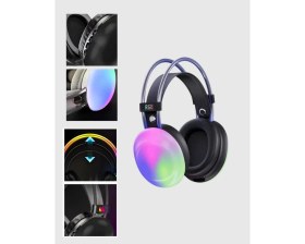 Resim Kont Rgb Işıklı Kablosuz Kulaklık Bluetooth 5.3 800MAH Ergonomik Ipx4 Dayanıklı 